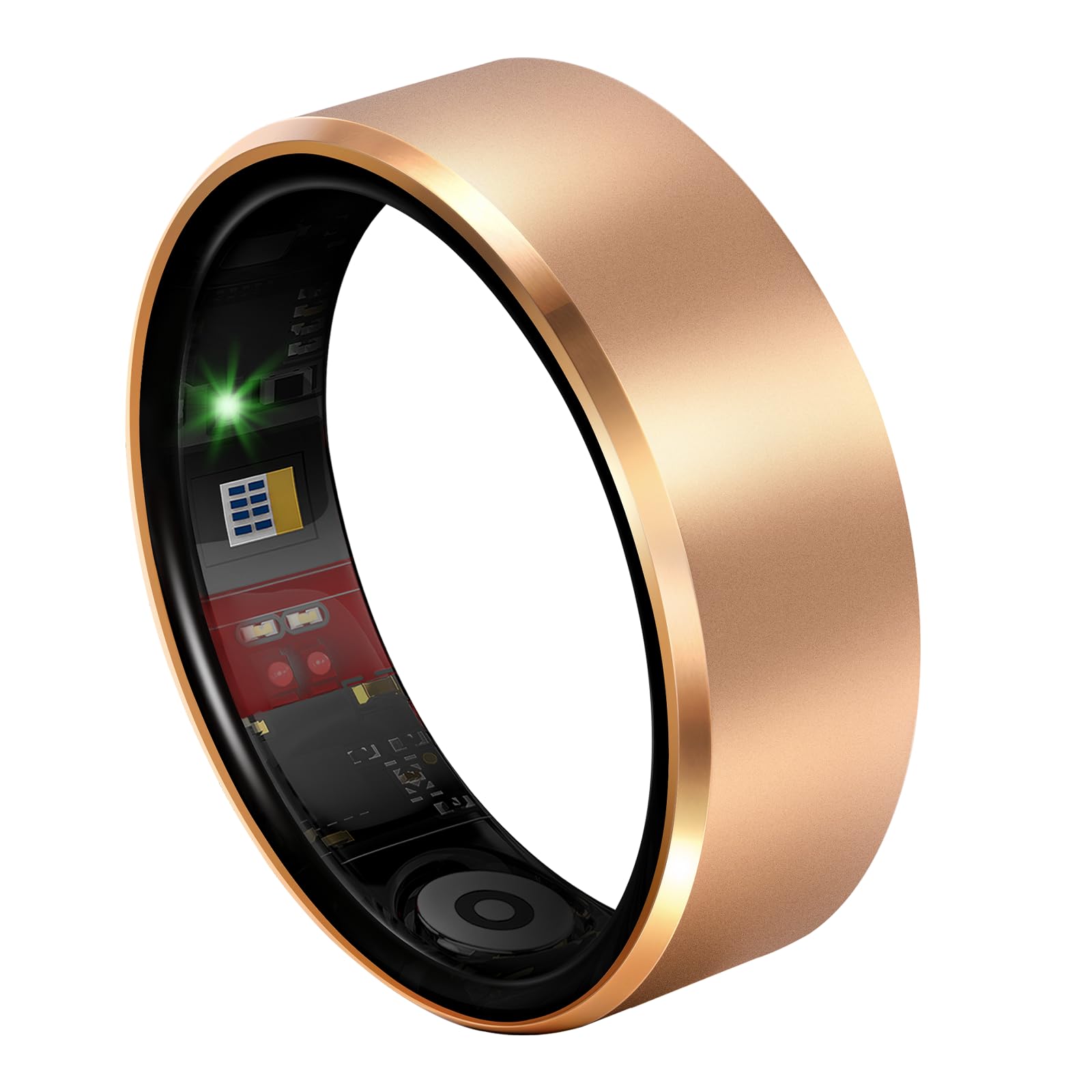 Smart Health Ring Fitness Tracker for Men Women, Sleep, Stress &amp; Activity Monitoring, IP68 Waterproof, Long Lasting Battery, No Subscription Fees, Compatible with iOS &amp; Android, Orange 7