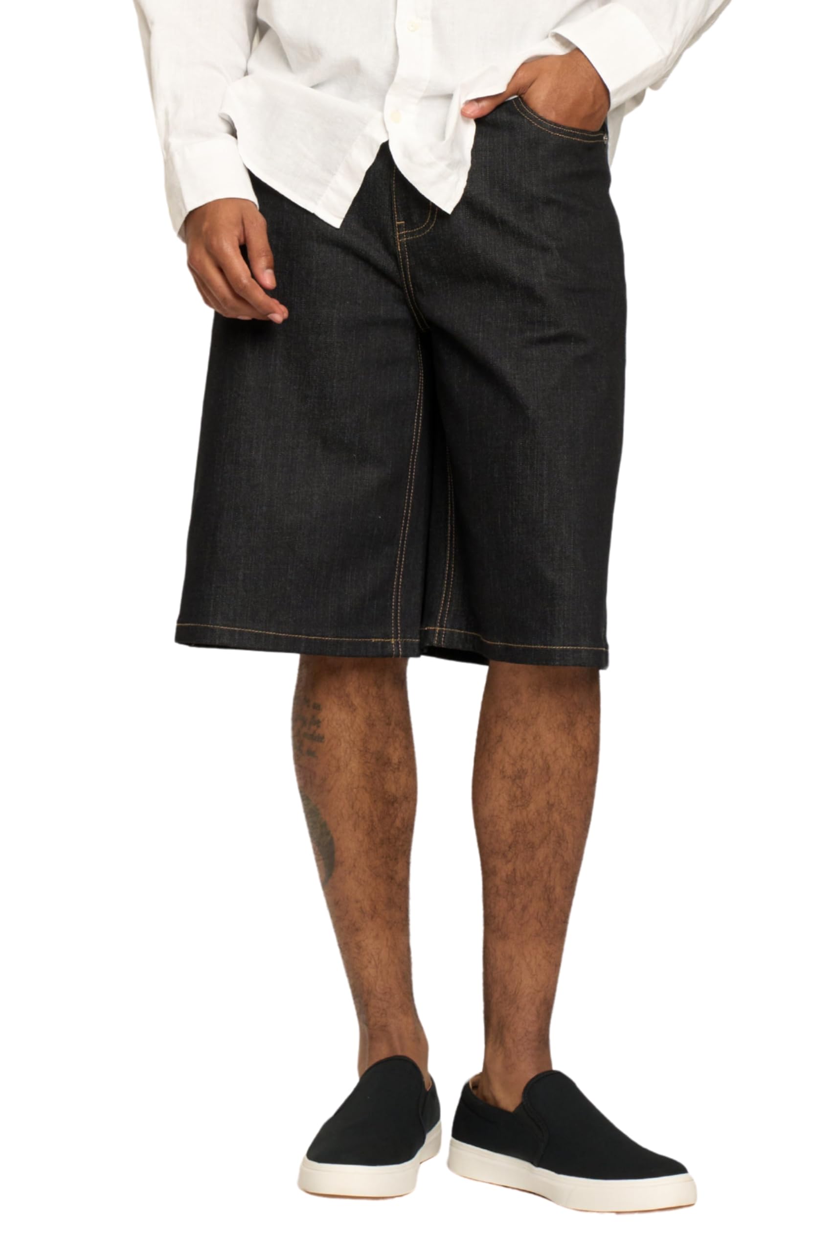 VICTORIOUS Men's Baggy Fit Essential Denim Shorts Various Designs