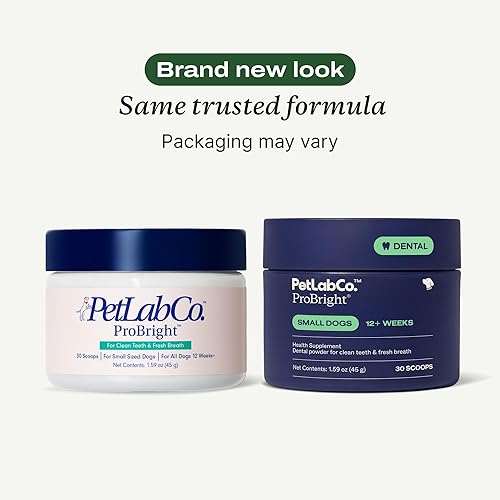 Miniatura 2 de PetLab Co. ProBright - Ambientador dental para el aliento de perro, fácil limpieza dental, se dirige al sarro y el mal aliento, formulado para