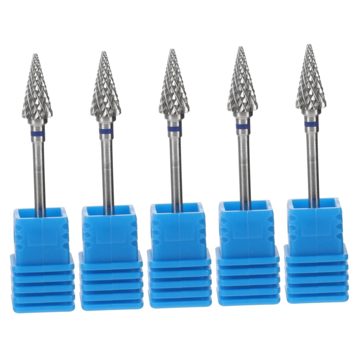 Didiseaon 5 Piezas Pulidor De Uñas Puntas De Uñas De Manicura Quitar La Cutícula Brocas De Uñas Broca De Uñas De Manicura Broca Para Limpiar Cutículas Brocas Para Uñas Acero Blue