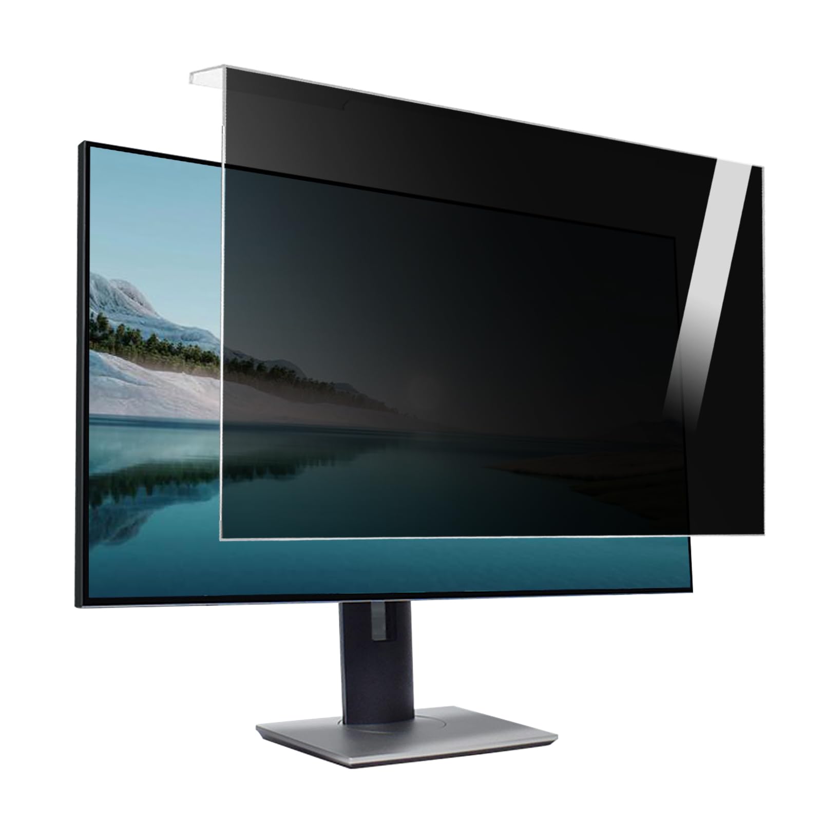 Película protectora de pantalla con filtro de luz azul, protector de privacidad para computadora de 18 a 32 pulgadas, acrílico extraíble, protección antiespía para confidencialidad de datos