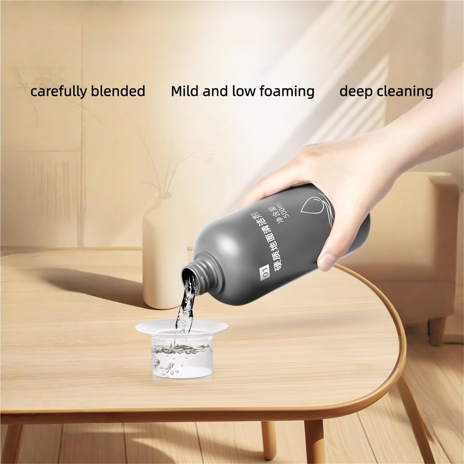 Solución limpiadora for suelos duros (botella de 500 ml), compatible con Dyson Wash G1, agente limpiador for baldosas.(500mlx4)