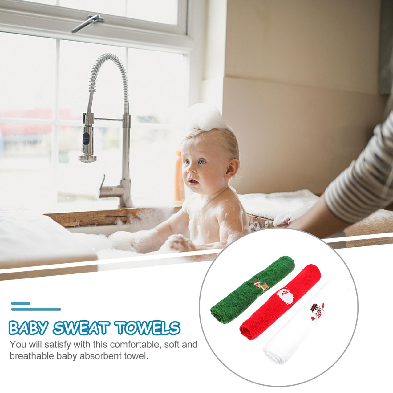 MAGICLULU 3 Juegos Toalla De De Navidad Toalla De Cocina Toallero Paños De Cocina Kitchen Towels Toallas Navideñas Toallas De Algodón para El Hogar De Algodon 3 Piezas * 3