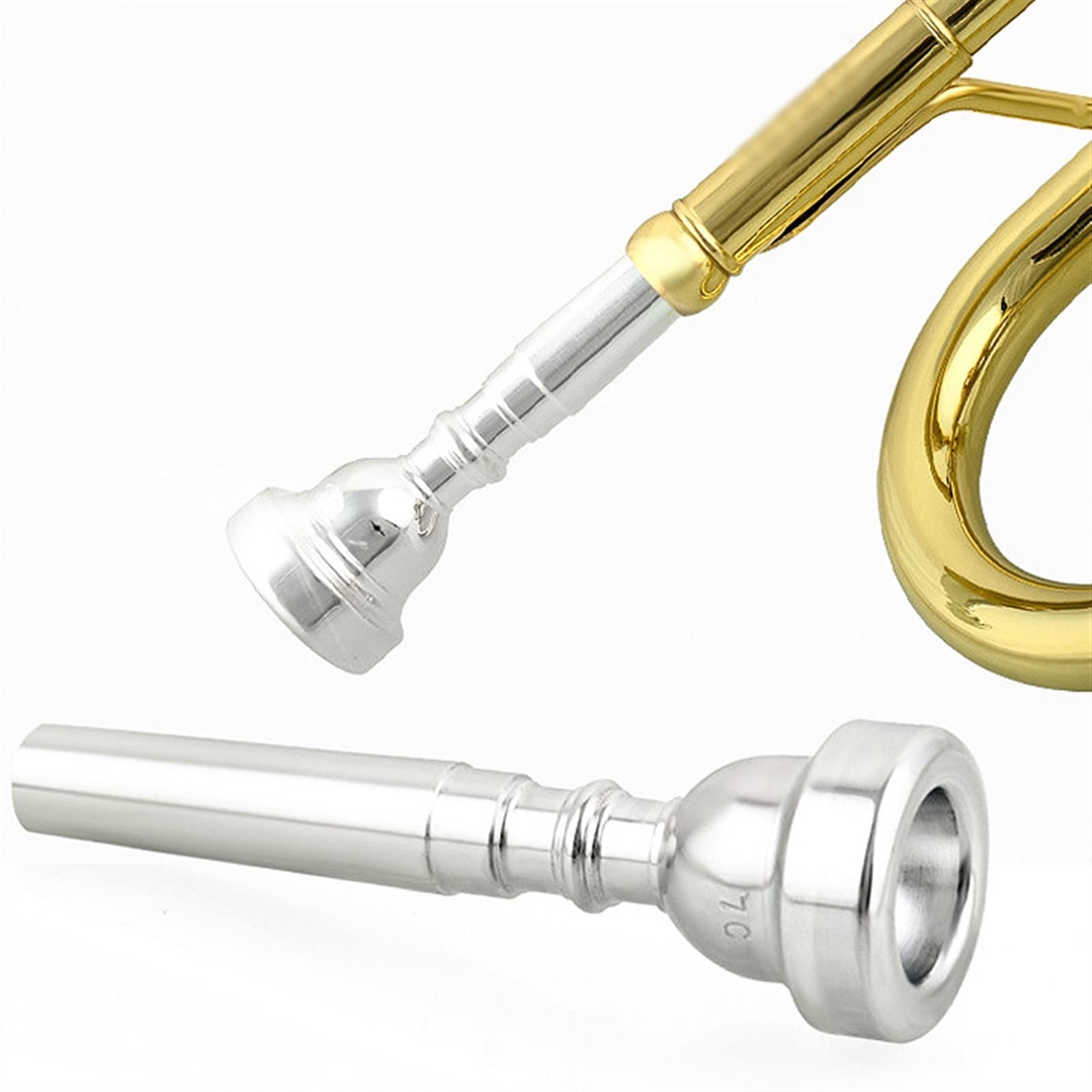 Trąbka Bb Flat Brass Exquisite Z Ustnikowymi Rękawicami Mosiężnymi Instrumentami Muzycznymi Dla Studentów początkujących trąbka (Color : 02)