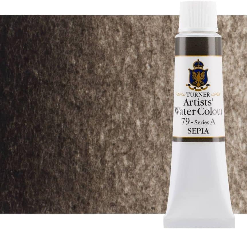 Turner Concentrated Professional Artists' Watercolor Paint 15ml Tube - Sepia