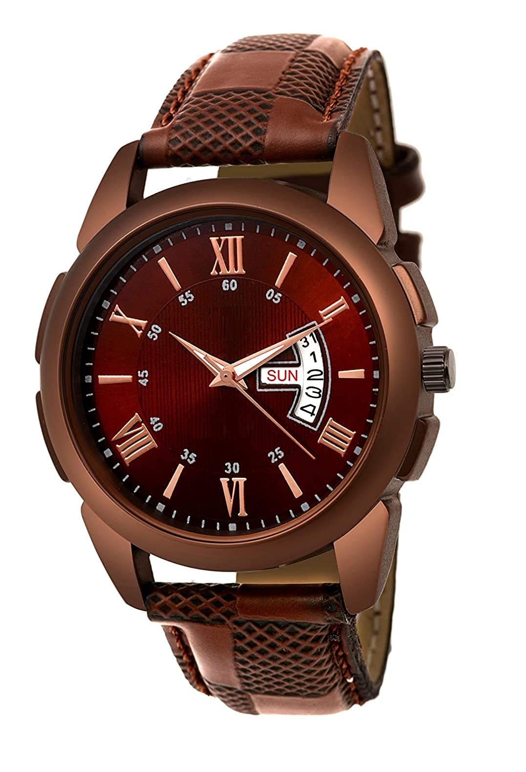 Watchstar Staylist & Fancy Watch Case Material Metal Analogue Maroon Dial Mens Wrist Watch (LS-1020) (Pack of 1) (B0BWMWRRN4) Amazon Price History, Amazon Price Tracker