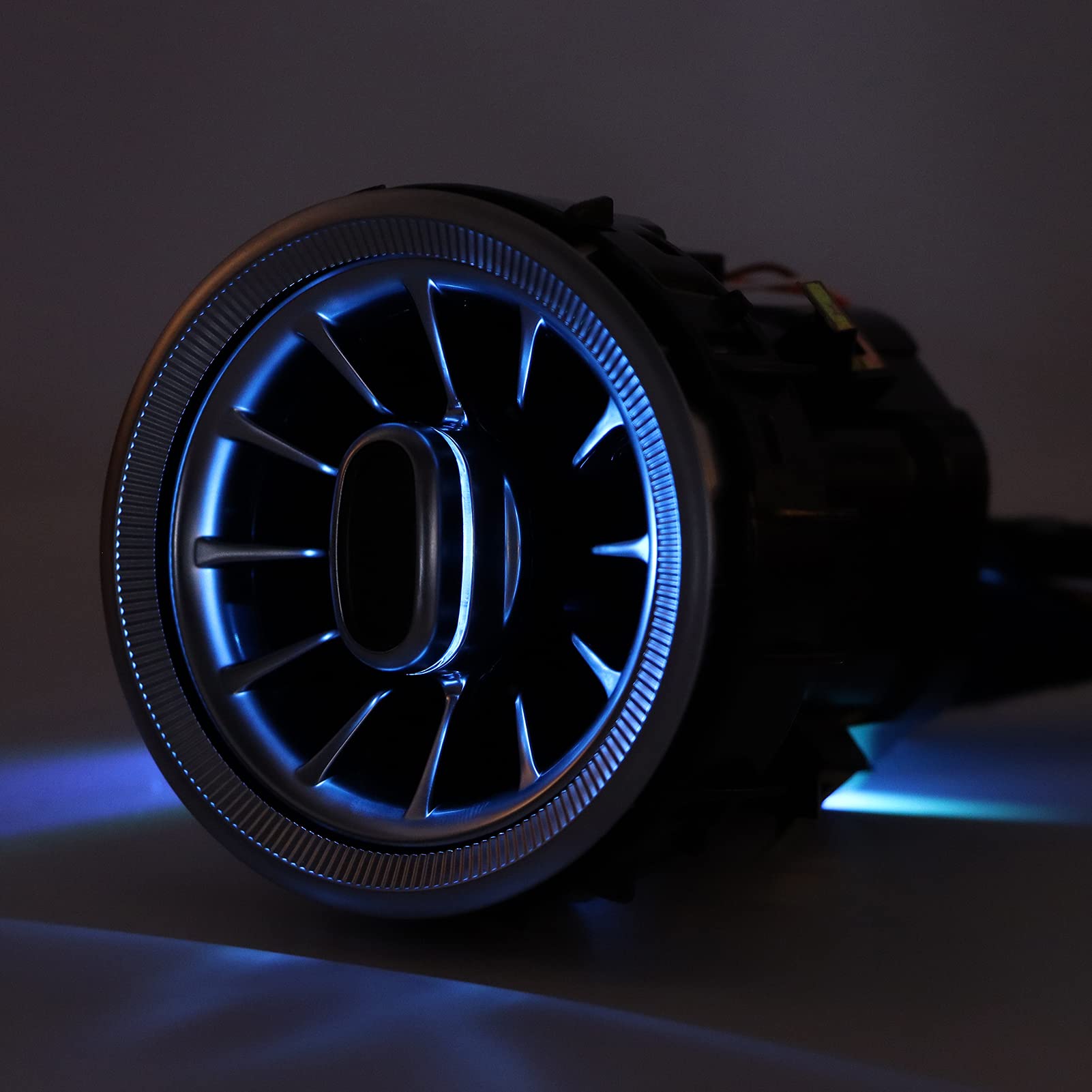 Ventilación de Aire de Turbina de Coche Kit de Luz Ambiental de Ventilación de Aire de Turbina LED Frontal de 3 Colores de 4 Piezas de Repuesto para Benz Clase V W447 2014-2020