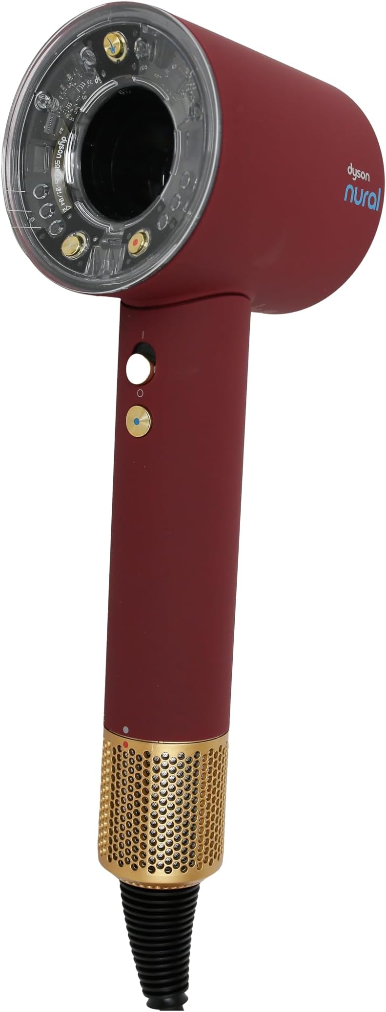 Supersonic Nural Hair Dryer In Red Velvet & Gold - International Version