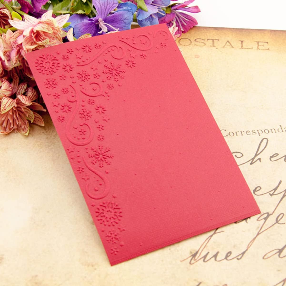 KONTONTY Snowflake Dies Cuts Star Embossing Folder DIY Stencil Plastic for Craft Frame Embossing Dies Set
