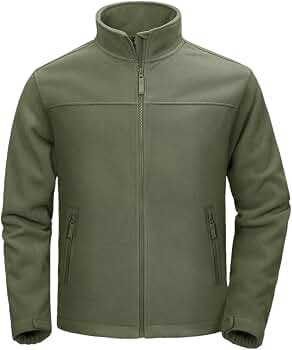 Fnfmrfmr Men's Fleece Stand Collar Jacket Full Zip Lightweight