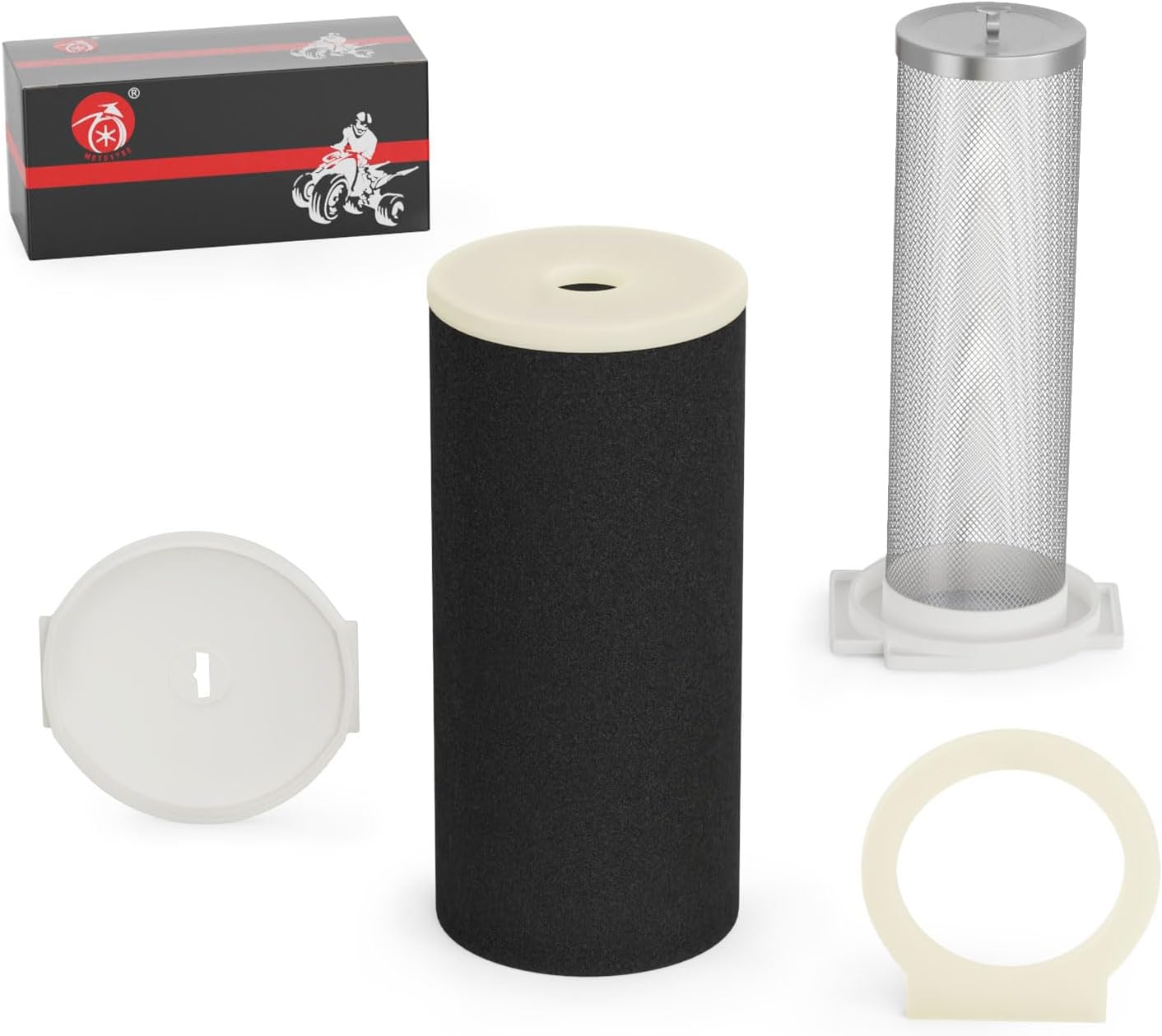 Air Filter & Guide & END CAP Kit For Yamaha Warrior Raptor Wolverine 350 YFM 350 Grizzly 600 660 YFM600 660 1987-2013 1UY-14458-01 1UY-14468-00 1UY-14451-00