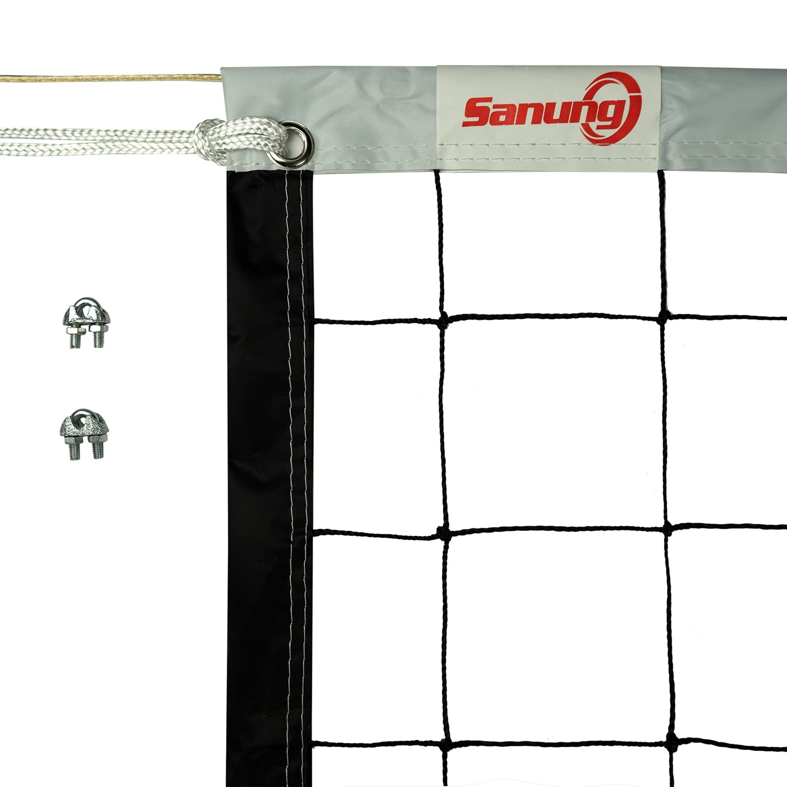 Sanung Volleyballnetz, 90 x 90 cm, tragbares Volleyballnetz, Ersatz für Hinterhof, Pool, Strand, drinnen und draußen, wetterfest, mit Aufbewahrungstasche