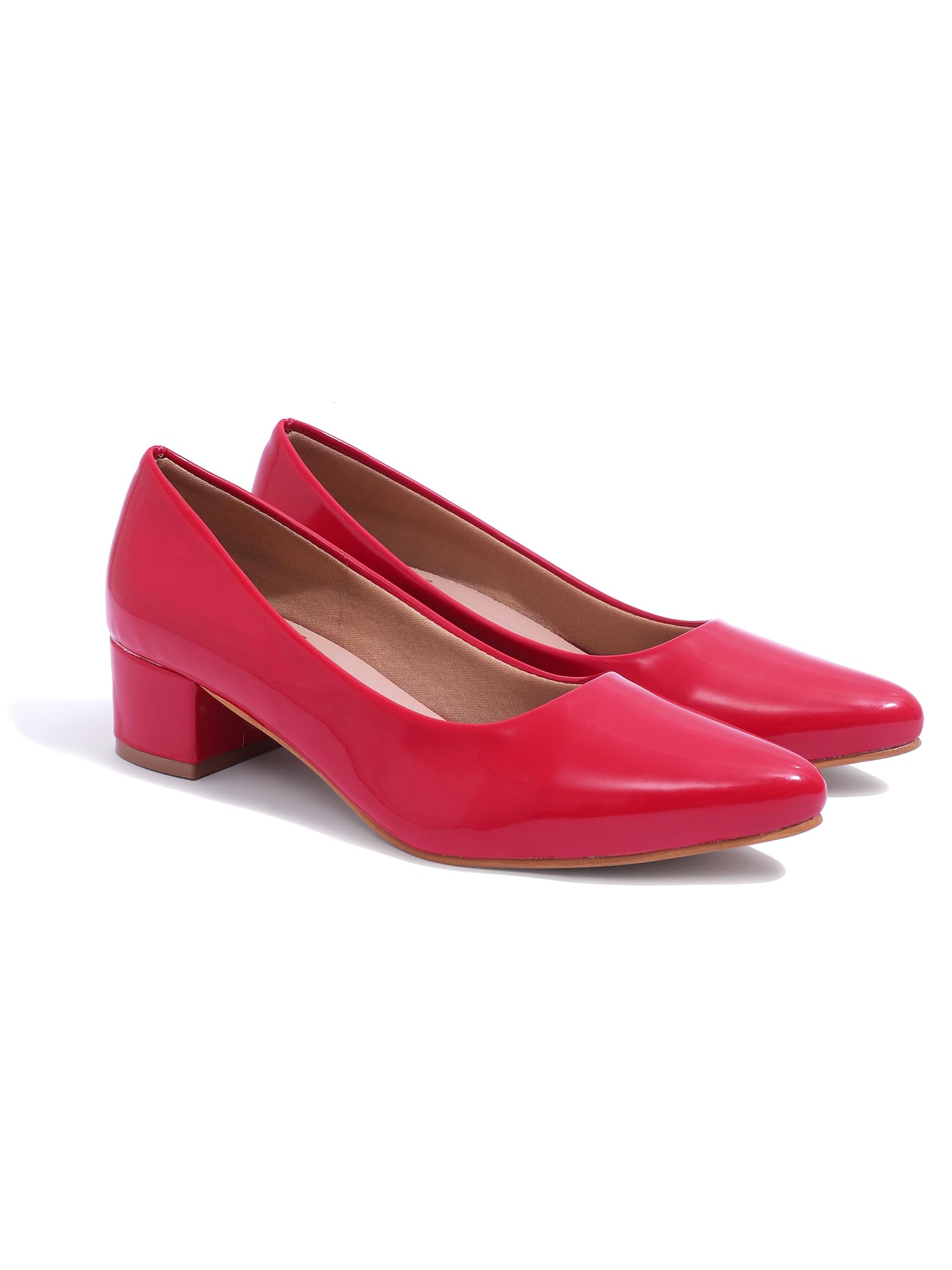 carlton london Women's Solid Block Heel Pump-picture-36