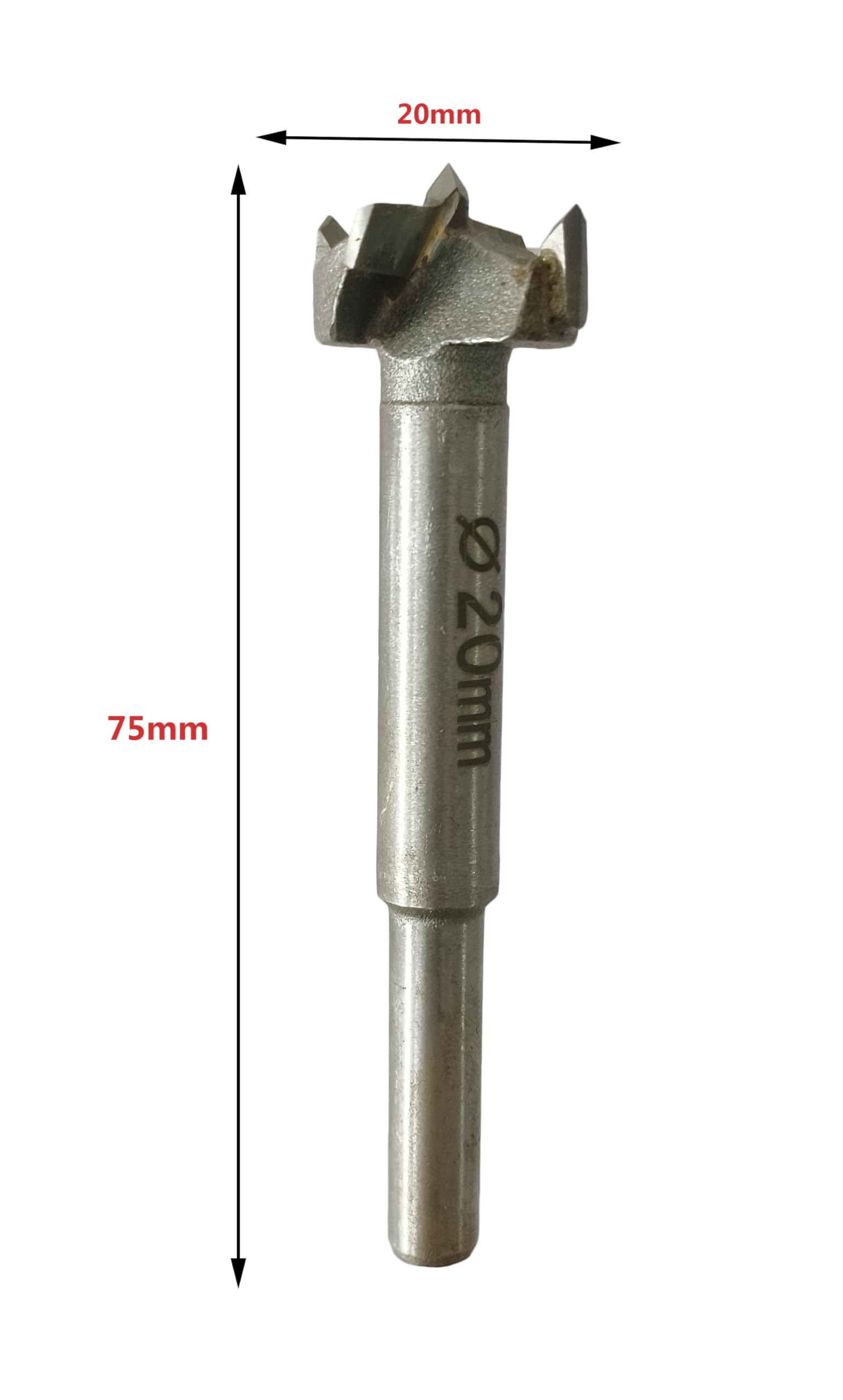 Inditrust Carbide Tip Hinge Boring Wood TCT Forstner Drill Bit for Woodworking Hingis bit (20mm)