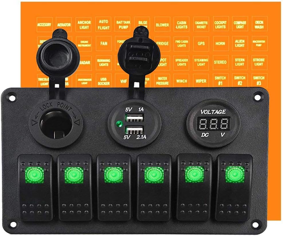 Frentaly LED Light S2 Waterproof Marine/Boat Car Switch