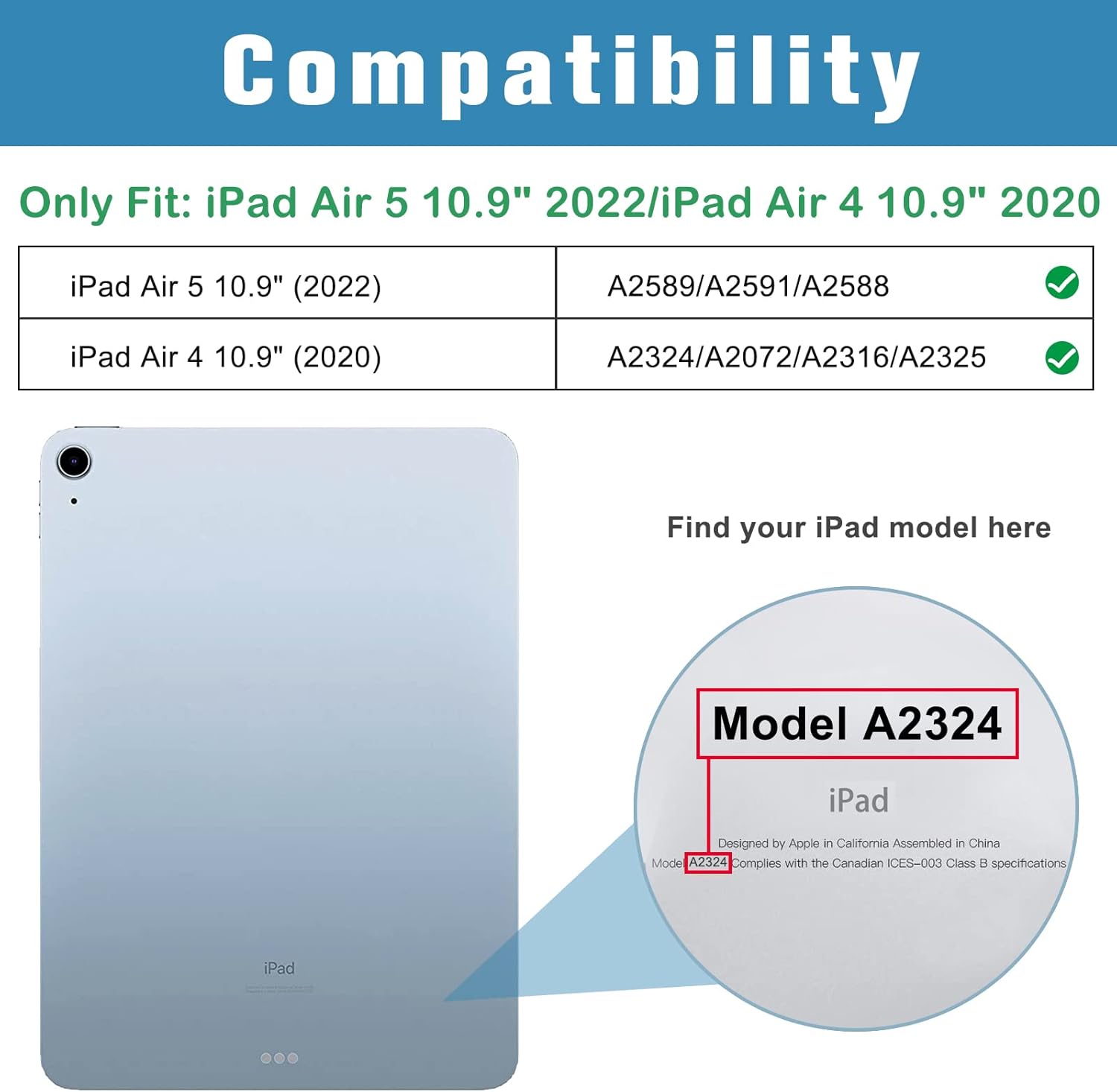 ProCase iPad Air 5th Generation Case 2022 / iPad Air 4th 2020 Case 10.9 Inch -Black Bundle with 2 Pack iPad Air 5 2022 / Air 4 2020 Screen Protector, iPad Pro 11 2021 2020 2018 Tempered Glass
