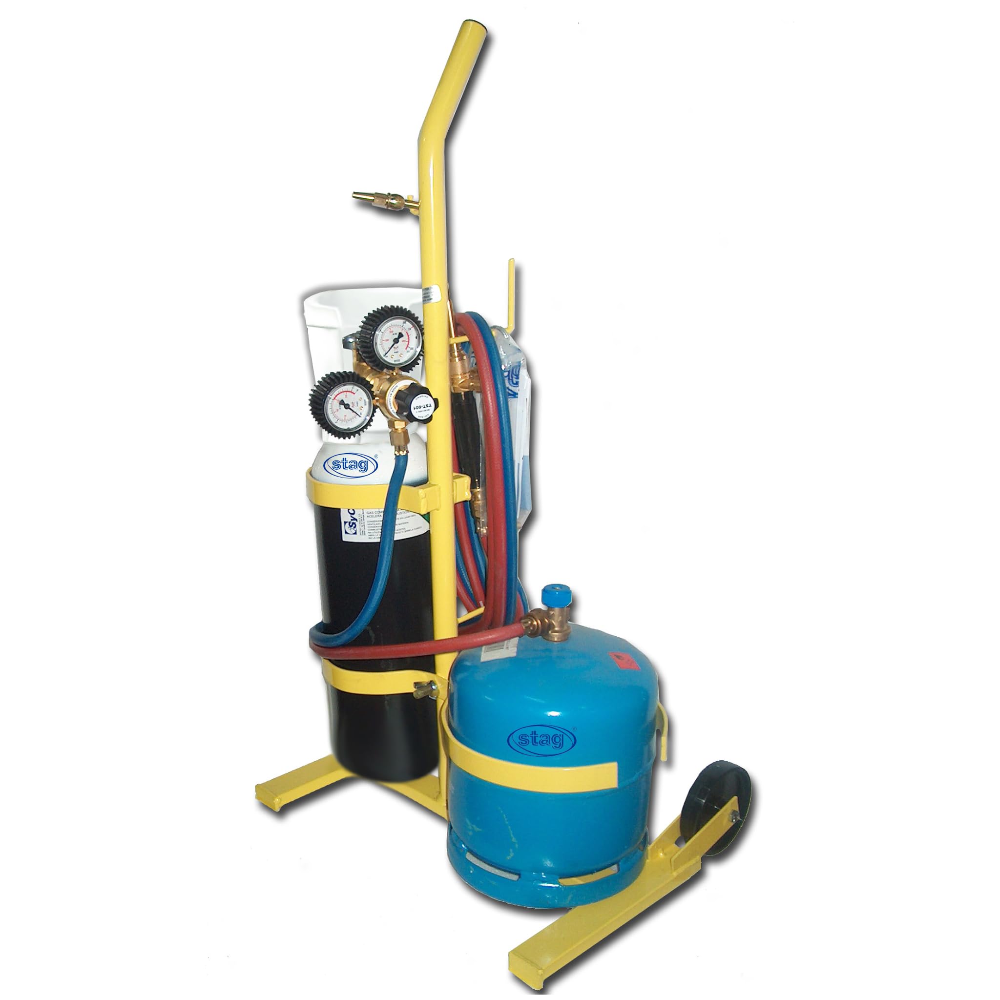 Equipo de soldadura autógena soplete gas Butano y Oxígeno STS-FGR-750