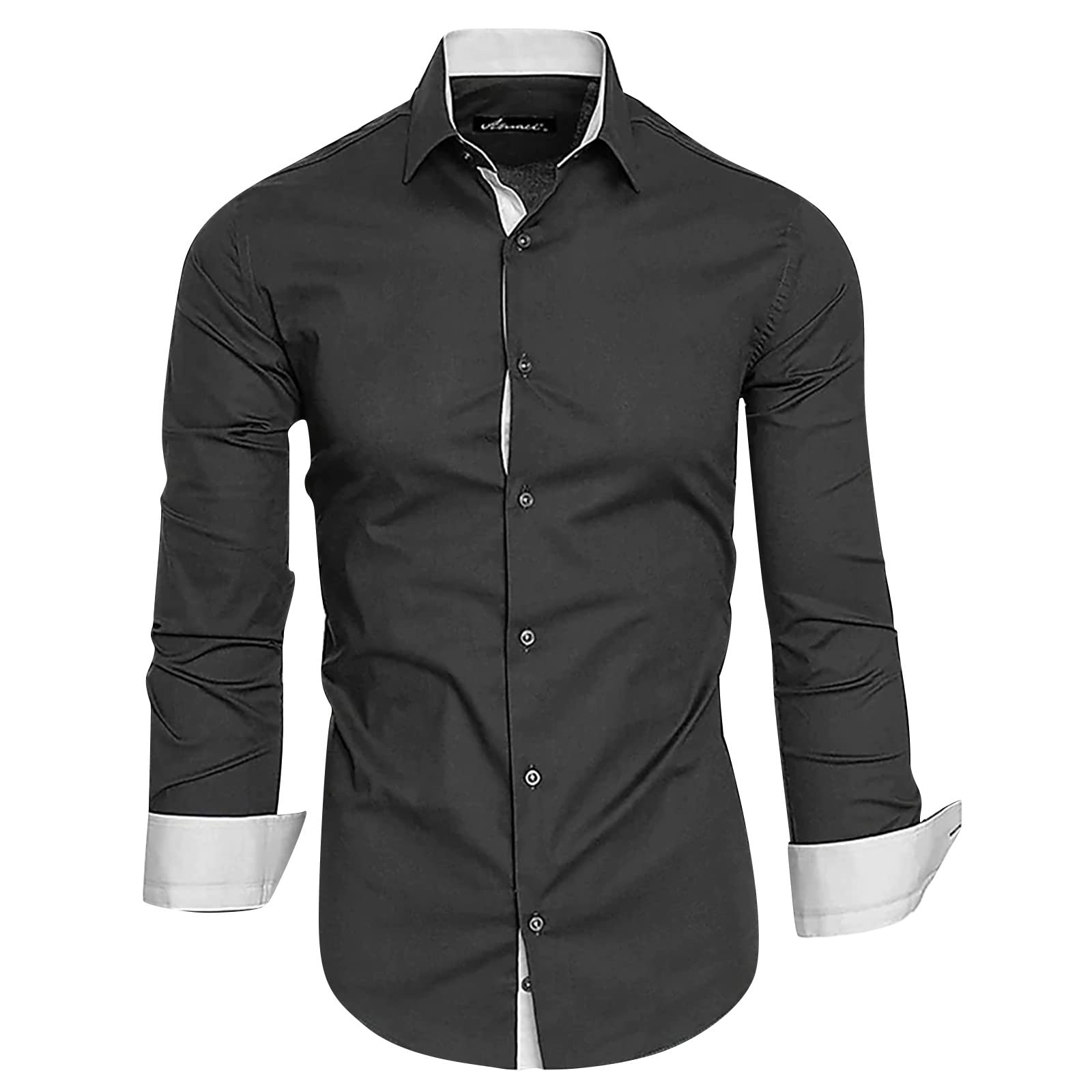 Men's Cotton Linen Solid Color Shirt Designer Spring Summer Button Down Blouses Casual Long Sleeve Pullover Tops