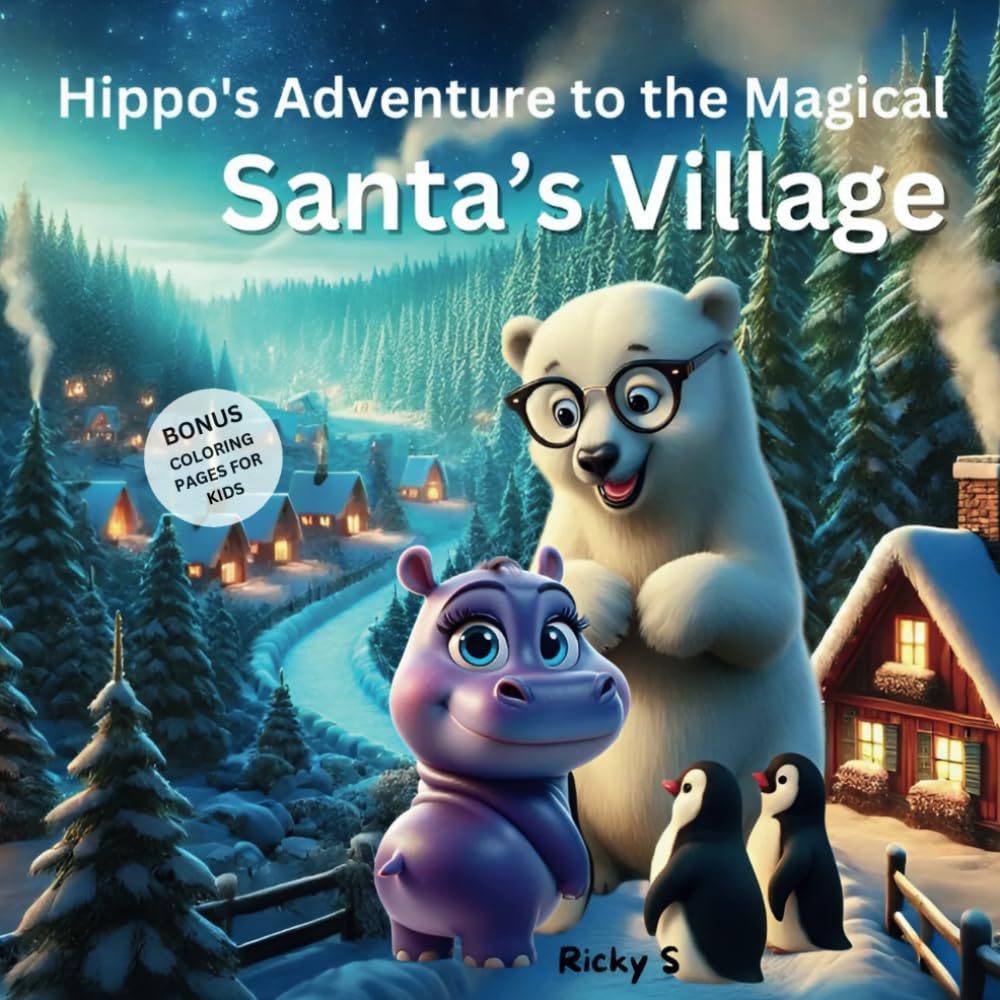 Hippo's Adventure to the Magical Santa's Village: A Children's Picture Book about being a good Friend, Honesty, Kindness, and Forgiveness (Learn & Grow Tales)