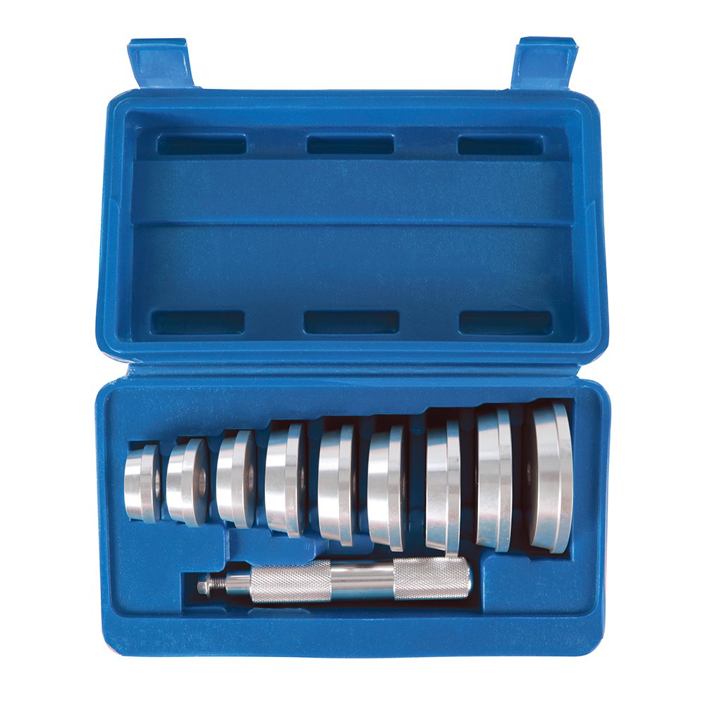 Silverline 486869 Lagertreiber, Silber, 40–81 mm, 10 - Teilig Satz