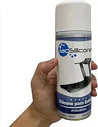 Silicone Profissional Spray Para Lubrificar Esteira Elétrica 480ml Retira Ruído JAC