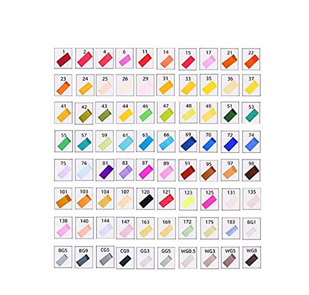 VIDOO 80 Farben Dual Tips Permanent Marker Stifte Highlighter Stift Mit Tragetasche Für Zeichnung Skizzen Erwachsenen Färbung Hervorhebung Und Unterstreichung - #1