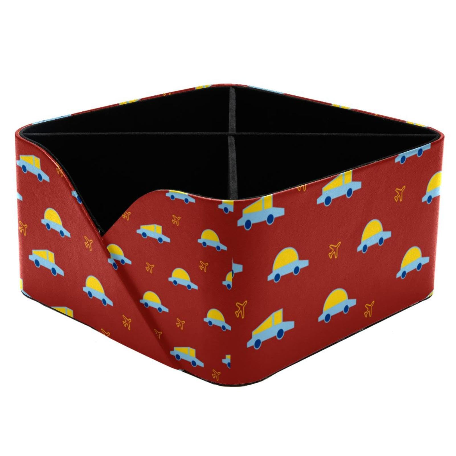 Organisateur de bureau pour ranger fournitures d'art, motif voiture ludique