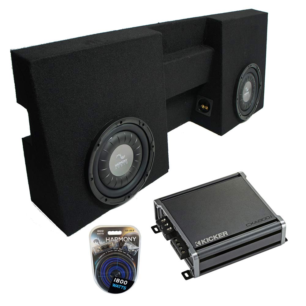 Harmony Audio F104 Bundle Compatible with Toyota Tacoma Double Cab Truck 2005-2015 Dual 10
