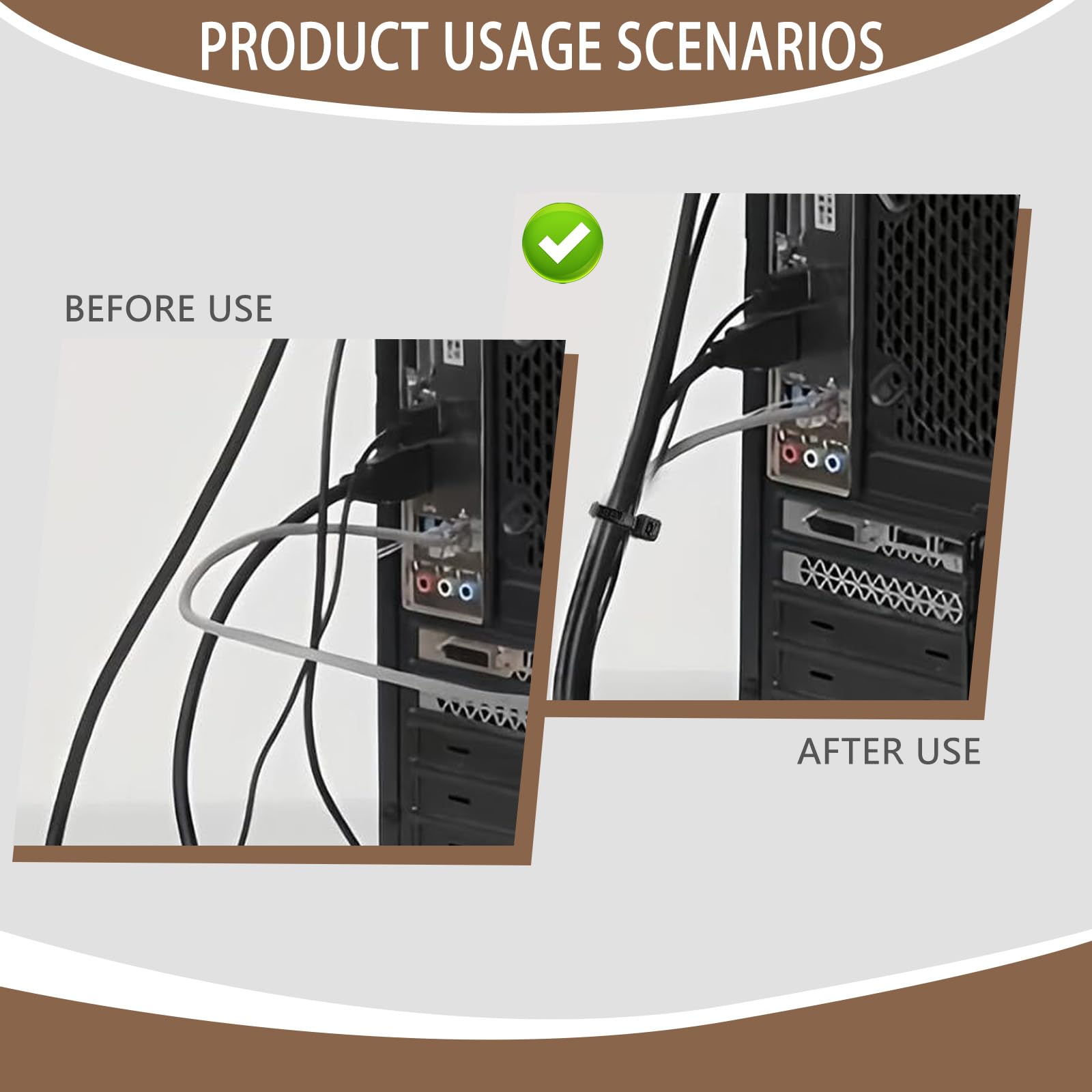 200 Pcs Cable Ties, Zip Ties - Image 4