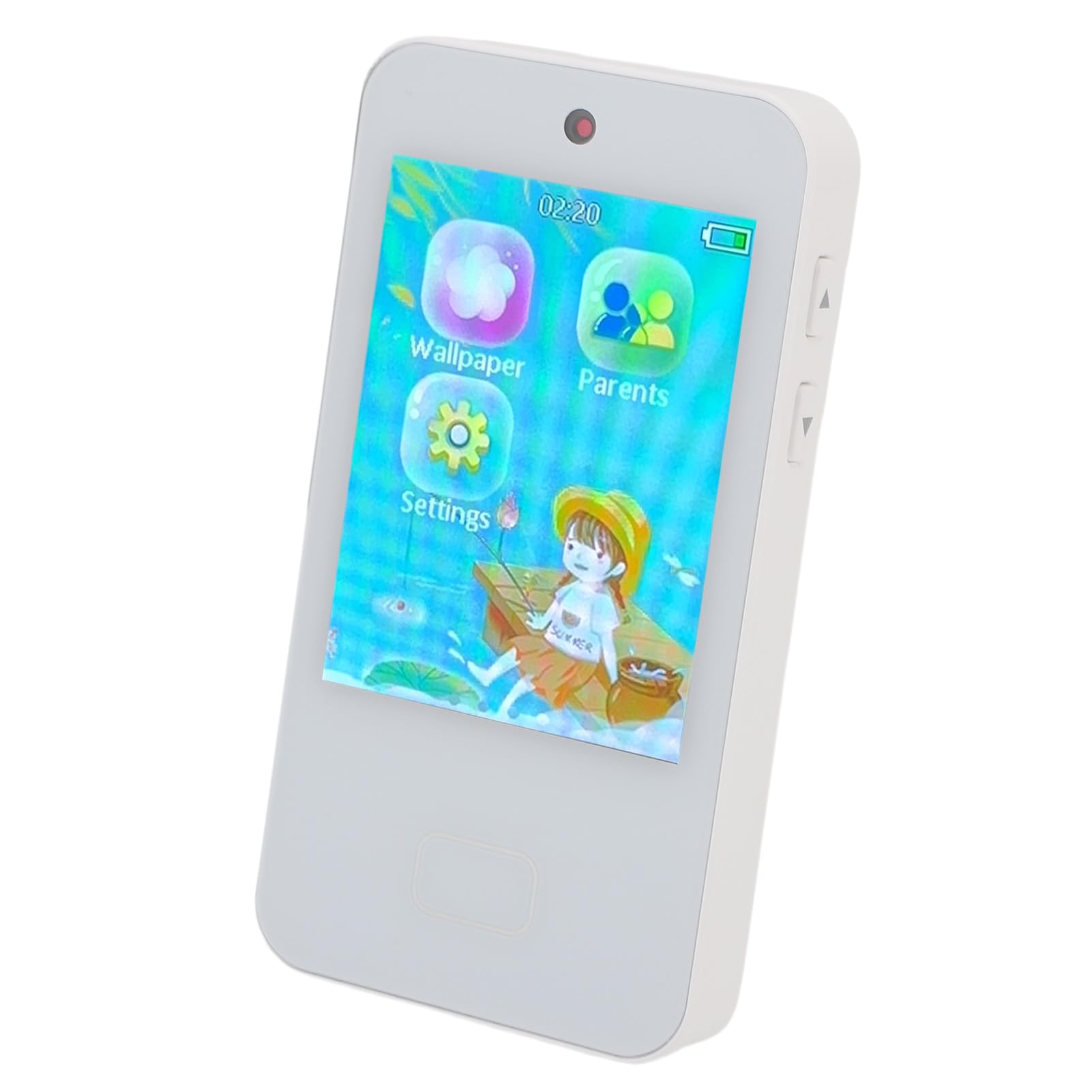 Alomejor Kids Smartphone Toy with HD Dual Camera & Touchscreen (WHITE) | App multifunzionali, Cattura foto facile, Giochi precaricati, Divertimento per l\'uso all\'aperto