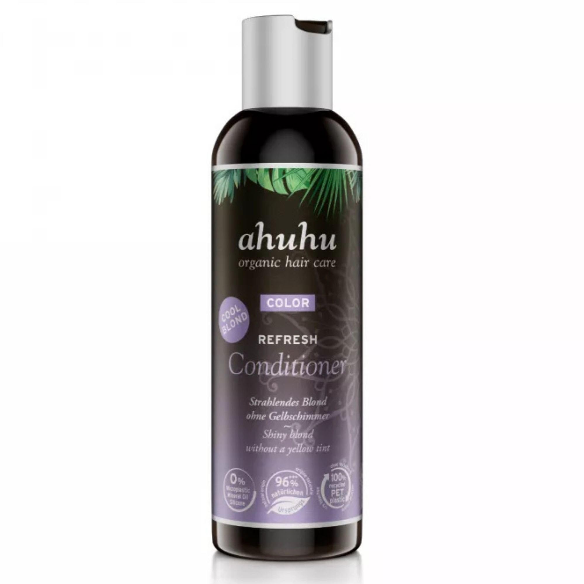 ahuhu COLOR REFRESH Conditioner Cool Blond (200ml) – Conditioner Haar Mit Innovativer Pflegeformel, Neutralisiert Gelbstich, Haarpflege Für Natürlich Blond & Graues Haar