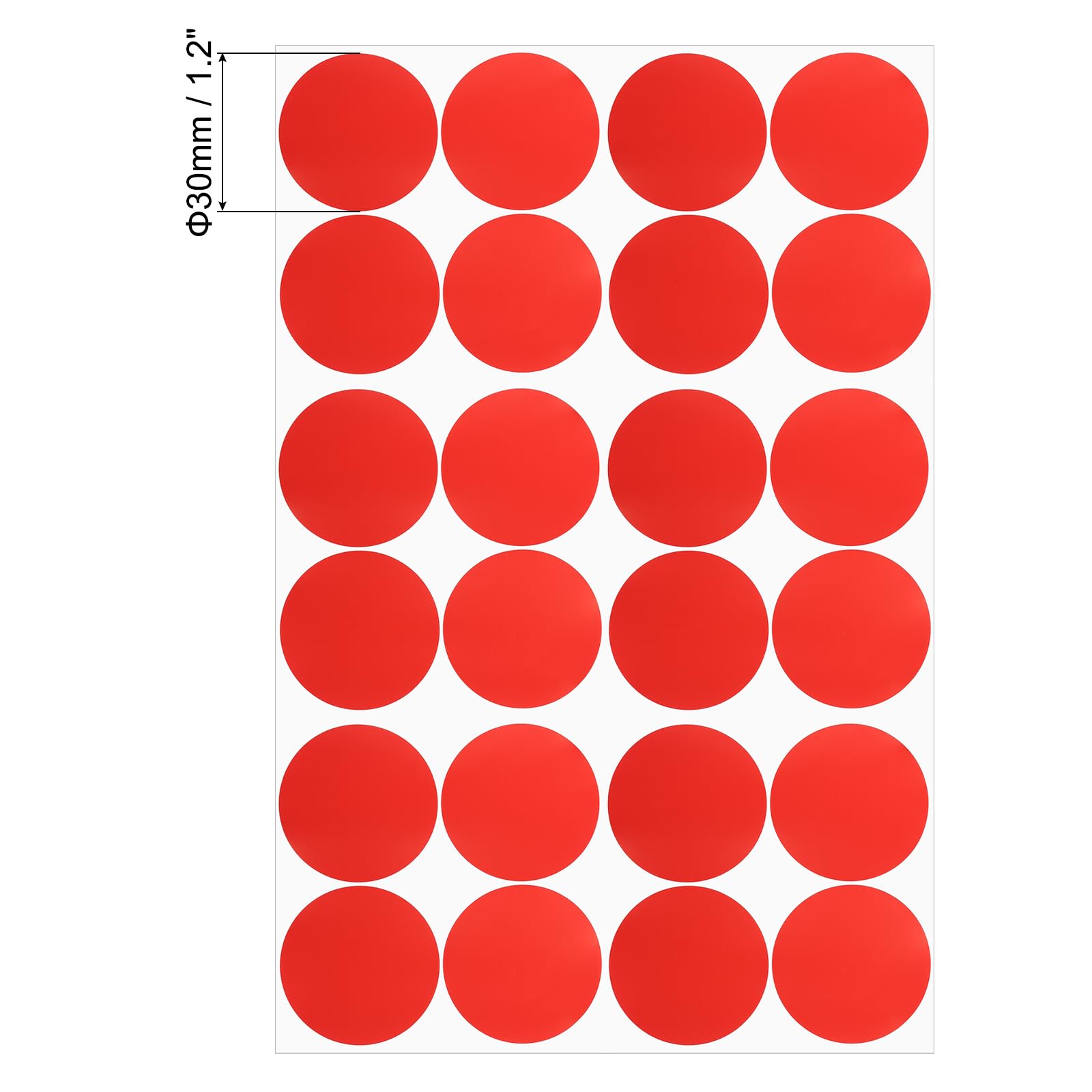 PATIKIL Round Colored Stickers 1.2" - Image 2