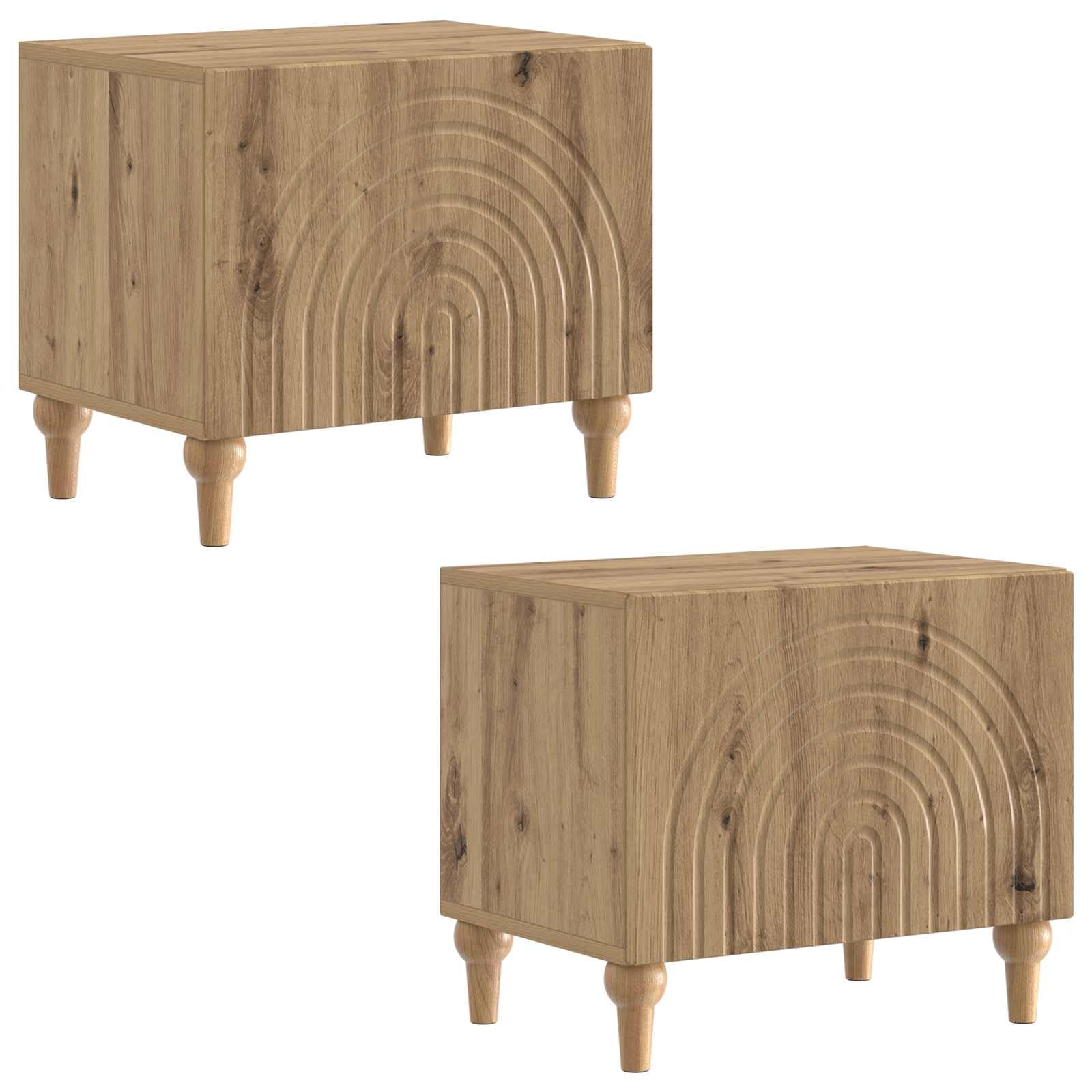 Hothingwell Drewniana szafka pod telewizor 98 x 35 x 43 cm