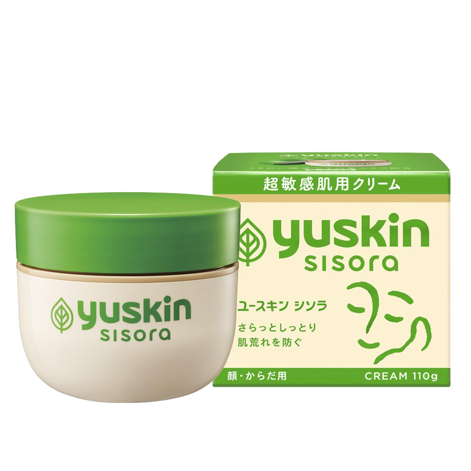 ユースキン シソラ クリーム 110g 顔・からだ用 保湿 超敏感肌 肌荒れ さらっと しっとり (医薬部外品)