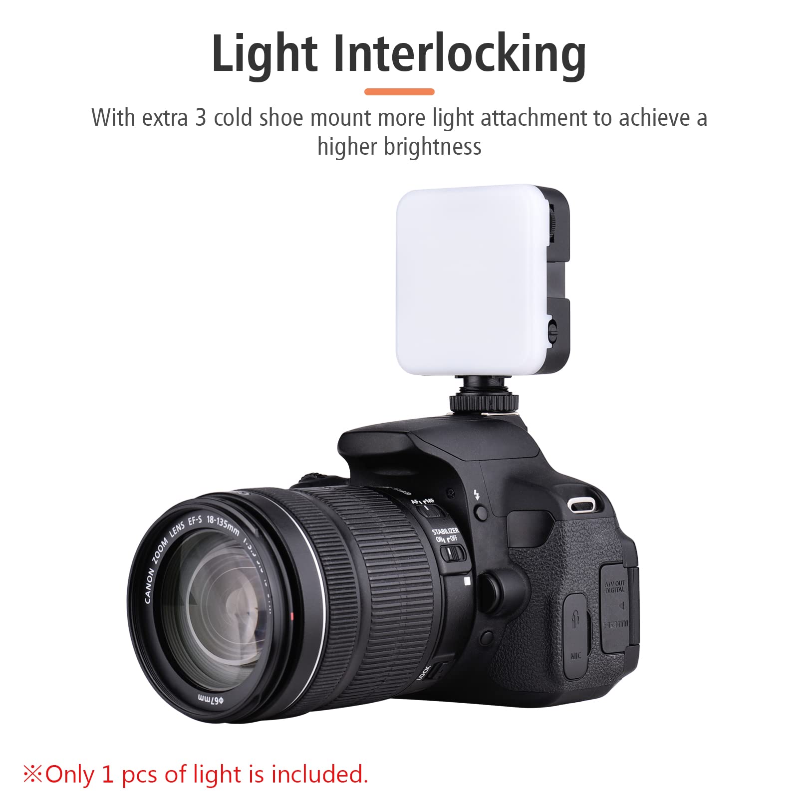 Luce LED ultra luminosa per video e fotografia, elevata luminosità, dimmerabile in continuo, ideale per riprese video in streaming live e videoconferenze, con 42 (4 pezzi)