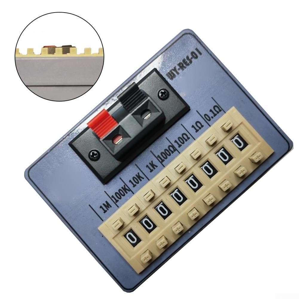 WY-RES-01Pocket Boîte de résistance à 8 niveaux avec cadran de programmation Résistance 2Ω-9999999.9Ω Équipement de mesure de précision
