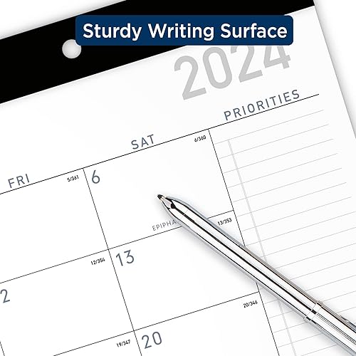 Miniatura 8 de AT-A-GLANCE Calendario mensual contemporáneo de escritorio, 18 x 11 pulgadas, de enero a diciembre de 2024, SK14X00