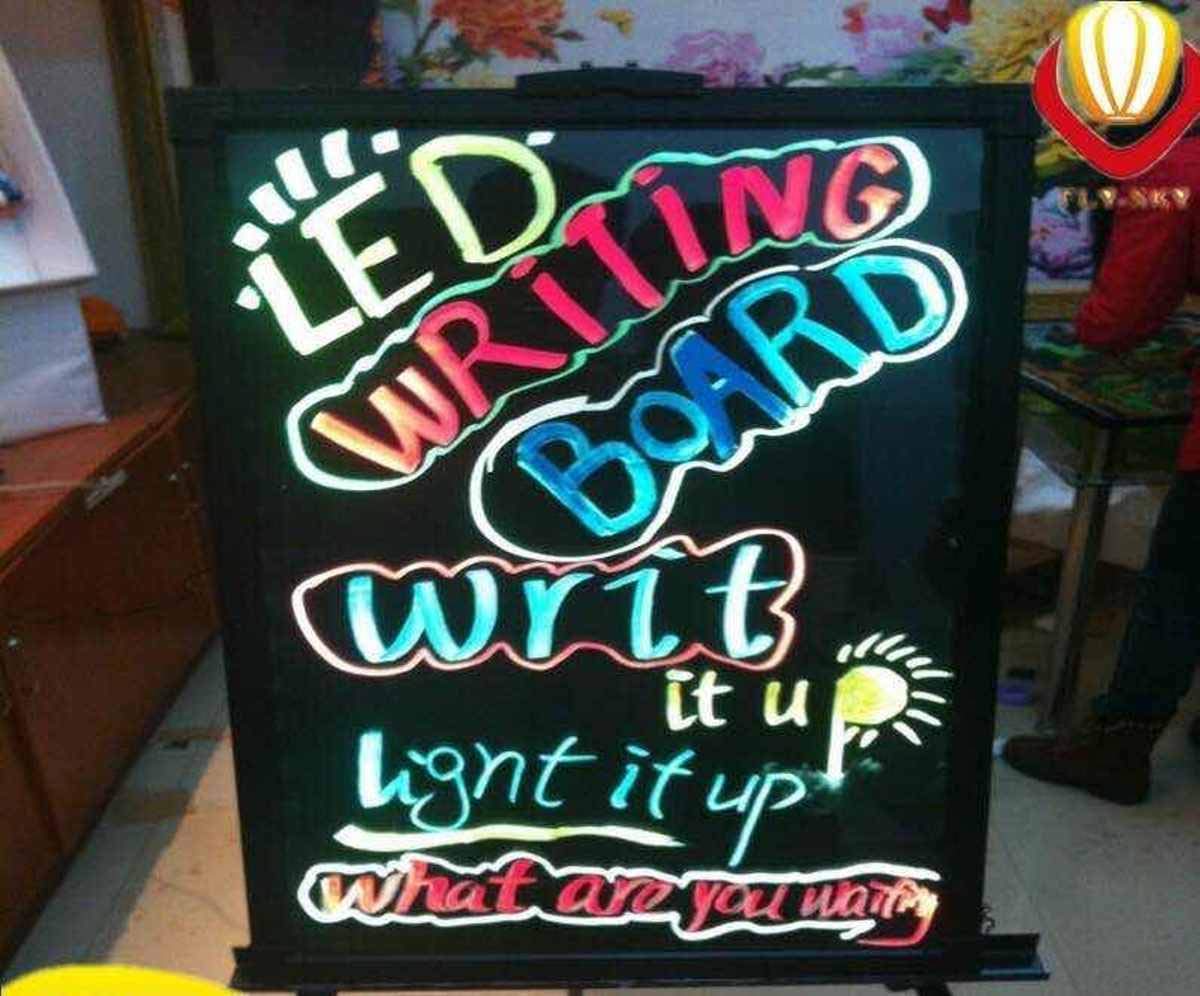 LED Acrylic Writing/Drawing Non-Scratchable/Unbreakable Display Board ...