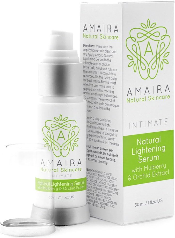 Amaira Natural Skincare Intimate Lightening Serum - Whitening Cream for Face, Body, Knees, Bikini Area and Sensitive Areas Skin Brightening for Hyperpigmentation Treatment by Amaira