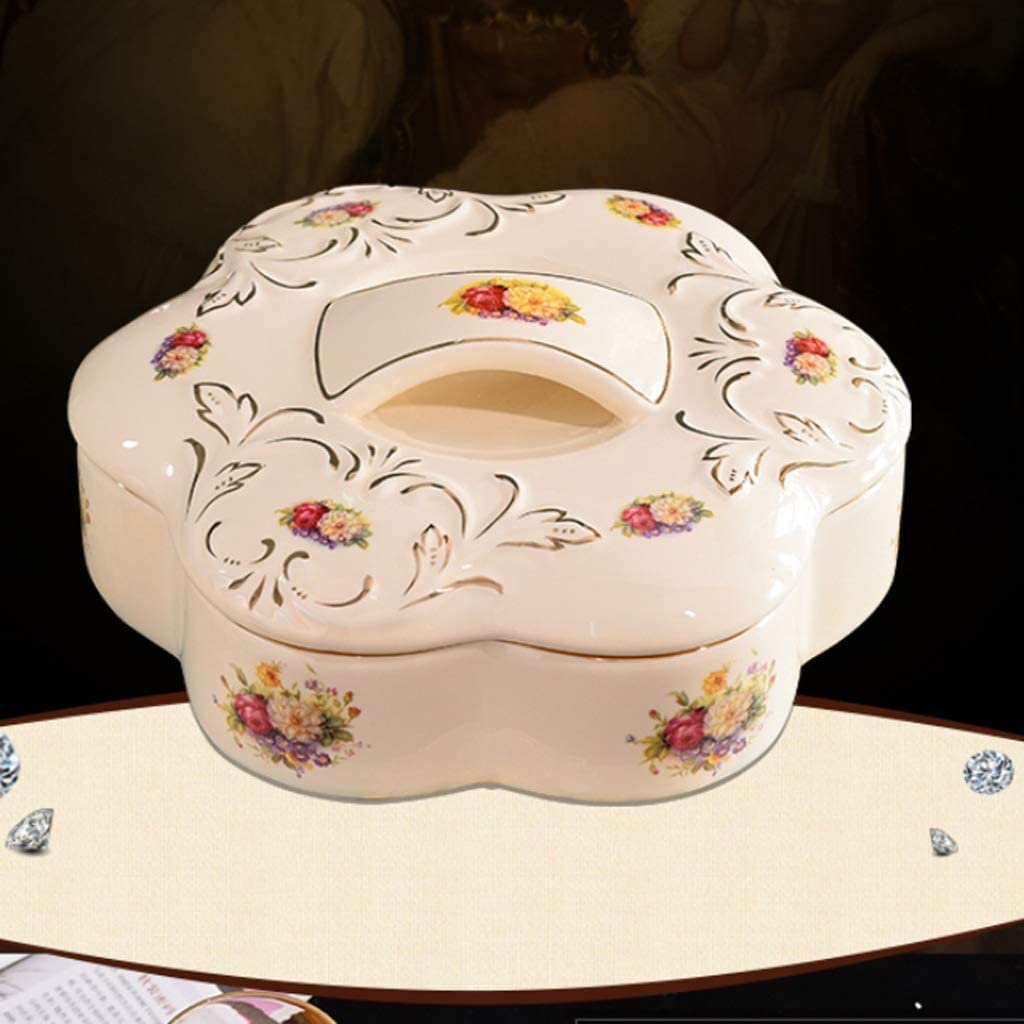 Vassoio for snack, Vassoio for snack con coperchio, Vassoio for frutta secca in ceramica con coperchio, Scatola for caramelle, Scatola for snack con vassoio for frutta, Casalinghi, Ornamenti, Scatola