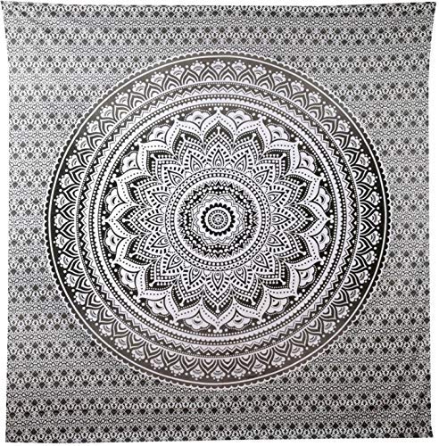 Cotton Ombre Mandala Tapestry - Boho Wall Hanging -6