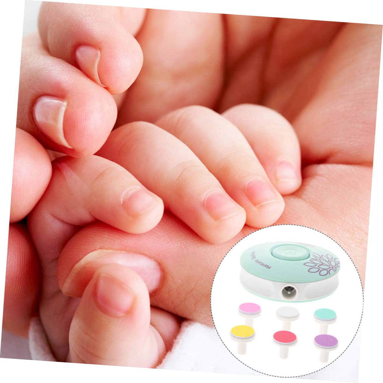 VICASKY 4juegos Uñas Eléctrica Para Bebés y Adultos Cortaúñas Silencioso y Seguro Diseño Ergonómico
