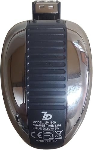 Miniatura 6 de ASAM - Afeitadora eléctrica desmontable para hombres, impermeable, húmeda y seca, afeitadora de cabeza eléctrica 7D para hombres con recortadora de