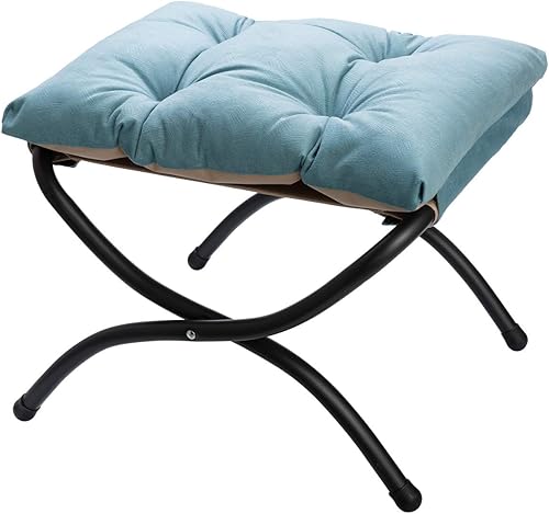 HollyHOME Taburete reposapiés tapizado plegable, otomana pequeña con cojín de algodón grueso, taburete acolchado para silla perezosa, taburete de disponible en Yaxa Colombia