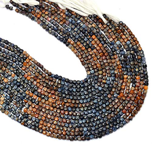 Perles pietersite cube facettes pour créer des bracelets d'été élégants en pierres