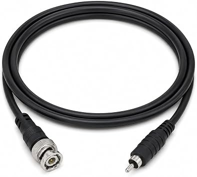 BNC Male to RCA Male Adapter Cable 75 Ohm Coaxial Composite Video Connector Jack Converter Adaptor Composite Video Cable