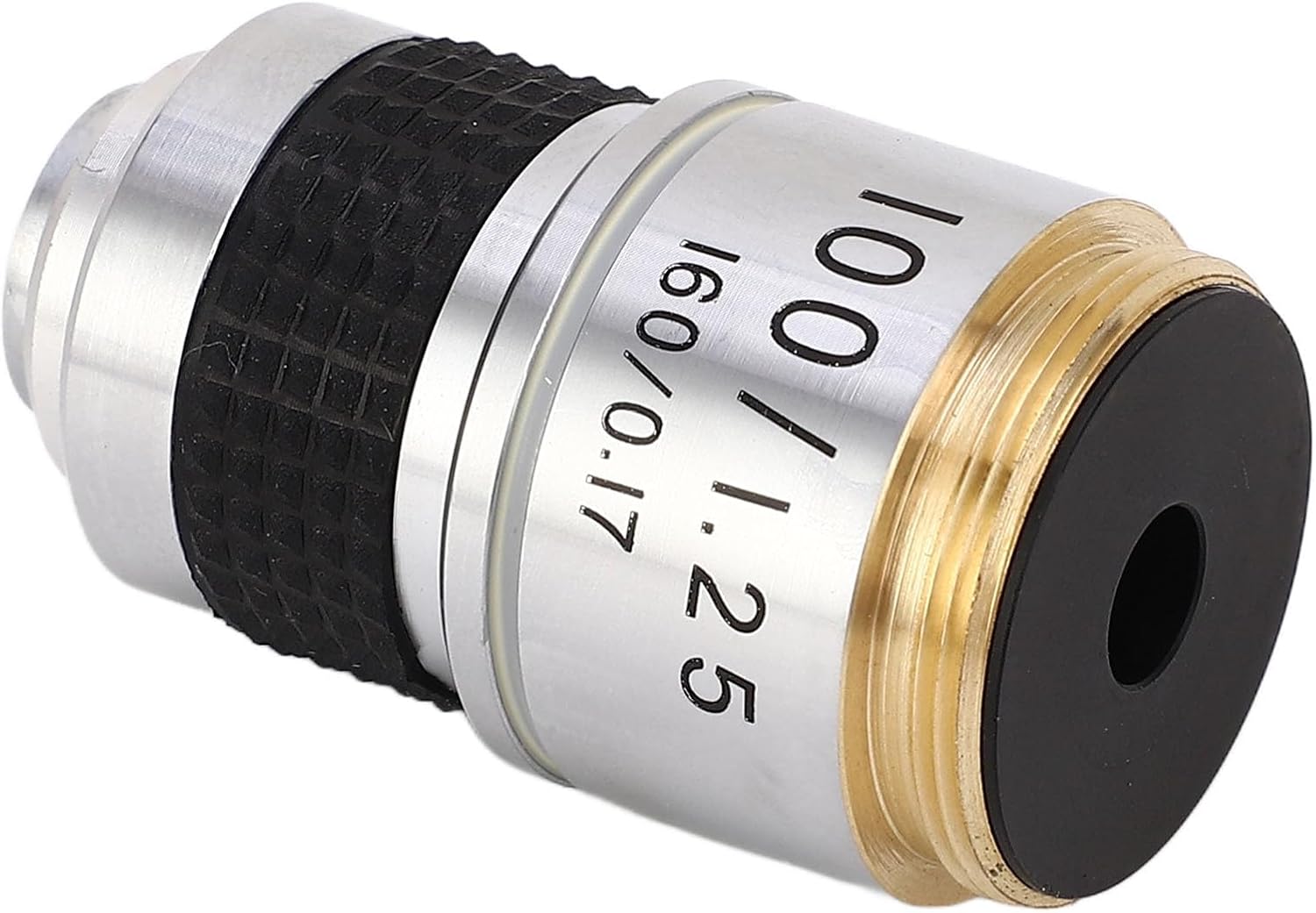100X Professional Microscope Objective Lens Replacement with RMS Size and Storage Cylinder