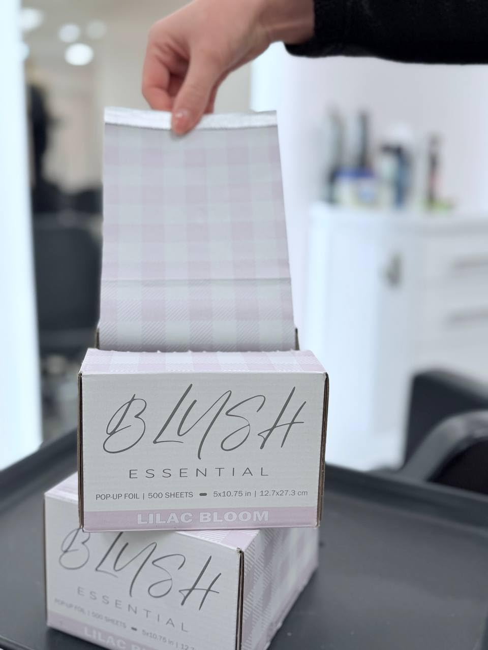 Blush Foils, Cute Pop Up Hair Foils - 5 x 10.75in, 500 (Lilac Bloom)