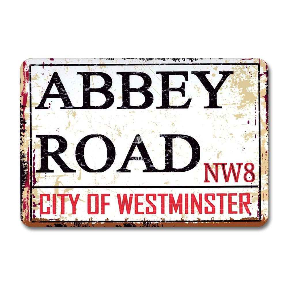 None Brand ABBEY ROAD LONDON STREET Metal sign,Retro Street Sign,Rustic Men Cave Garden,Wall art,kitchen decor