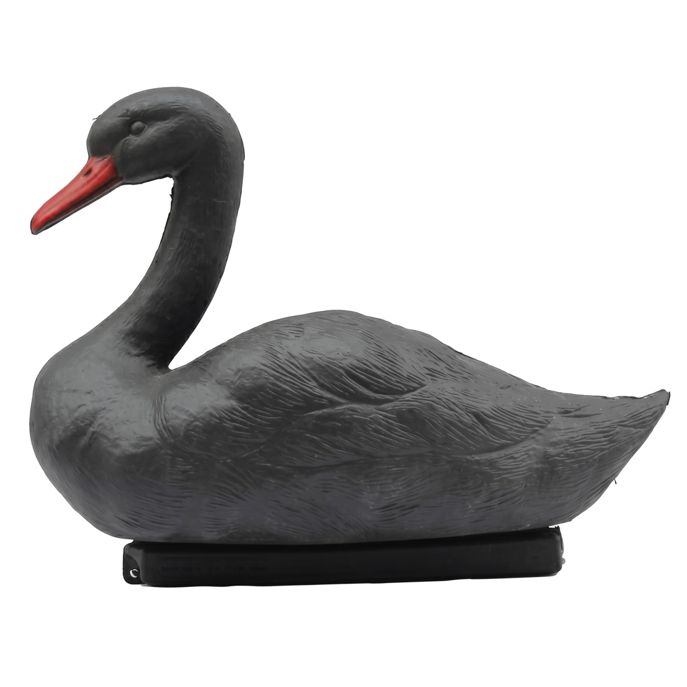 Tsawntd Statues, Swan Decoy, 13x6x10in Realistic Floating Swan Decoy for Geese Garden & Pond Ornament, Black